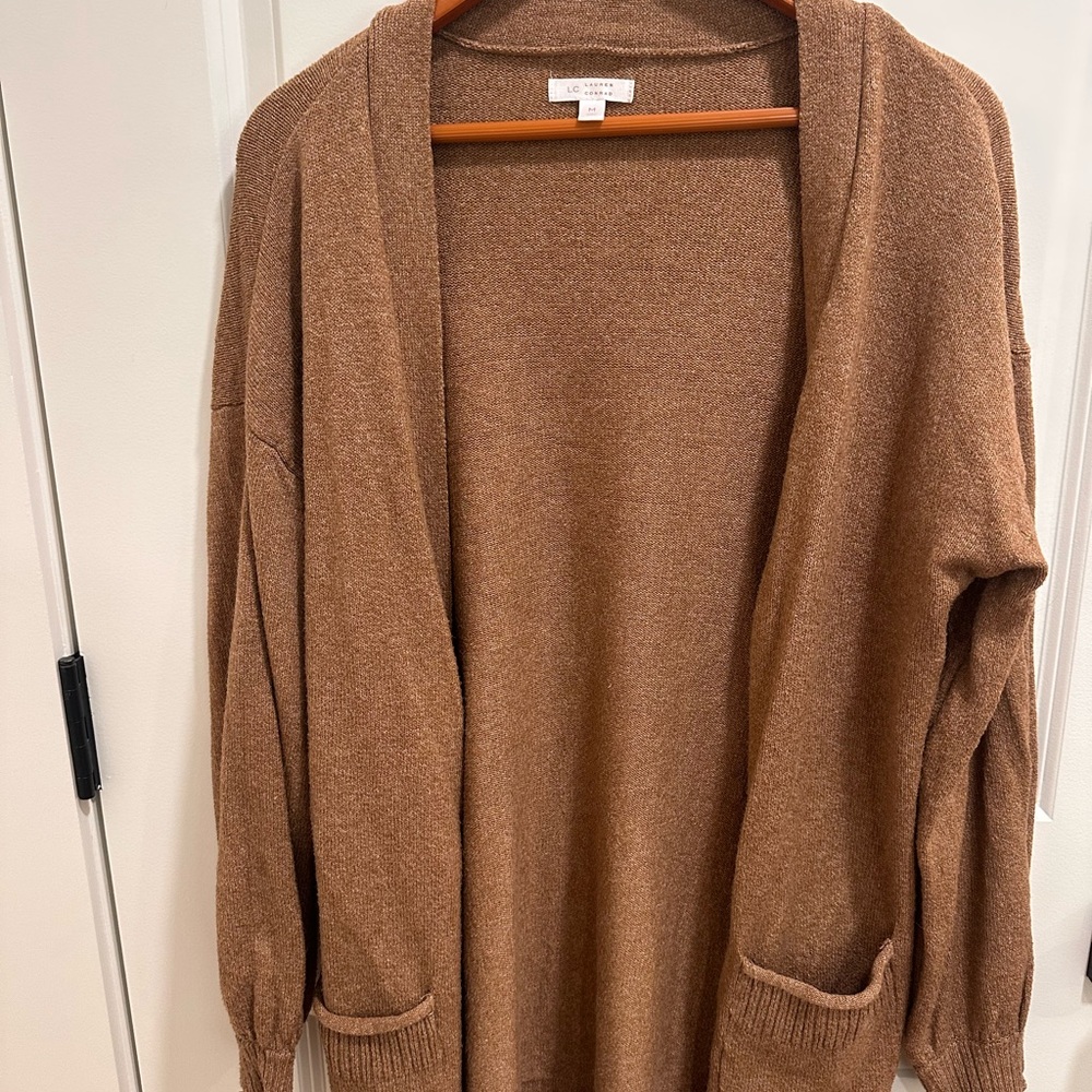LC Lauren Conrad Warm Tan Cardigan